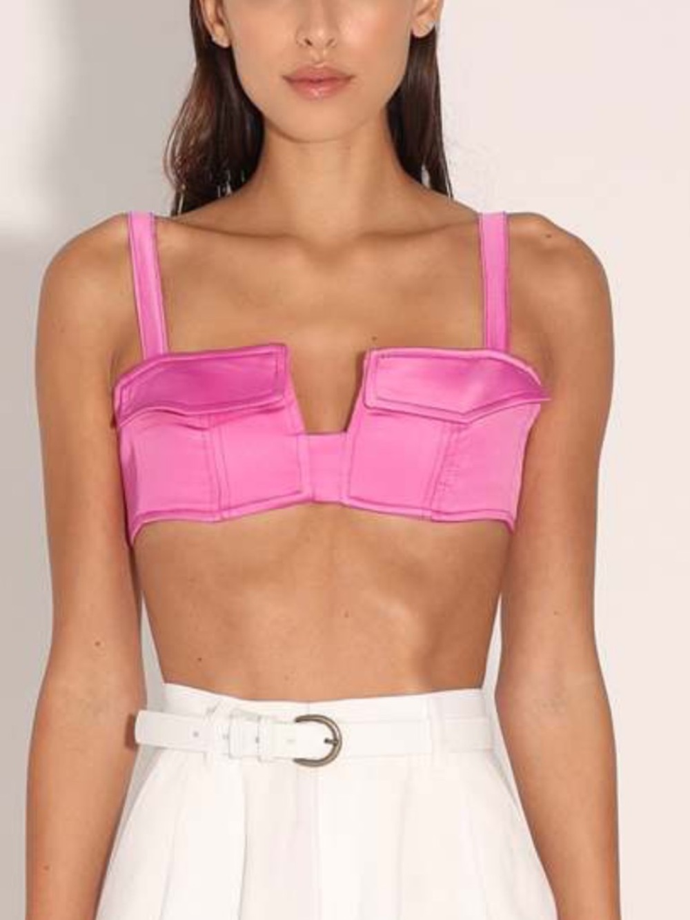 NONchalant the label Ciara Cropped Bustier Tank Top Sz XS